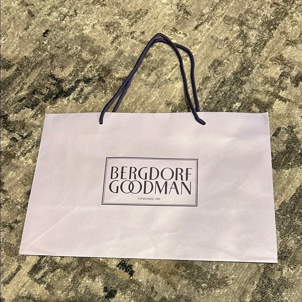 Bergdorf Goodman White Shopping Bag